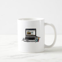 L is for Laptop Coffee Mug