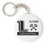 L Is For Locks and Keys Keychain