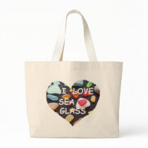 l LOVE SEA GLASS Tote Bag
