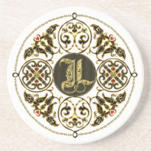L Monogram Classic Best viewed large see notes Coasters