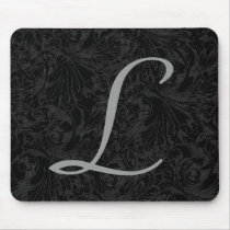 L :: Monogram L Elegant Mousepad - Initial Letter