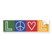 L-O-V-E -  Heart and Peace Sign