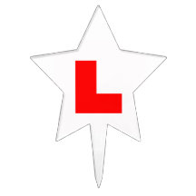 L PLATE STAR CAKE TOPPER