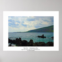 La baie de Kealakekua de ~ de Pali Poster