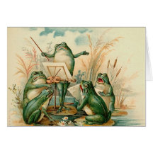 La bande de grenouille carte de vœux