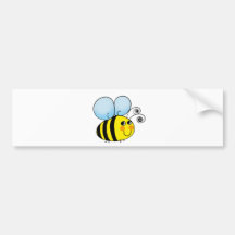 La bande dessinée mignonne gaffent l'abeille adhésifs pour voiture