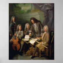 La Barre and Other Musicians, c.1710 Print