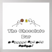 La barre de chocolat affiche