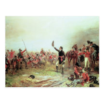 La bataille de waterloo, le 18 juin 1815 2 cartes postales