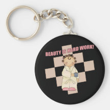 La beauté est dur labeur porte-clefs