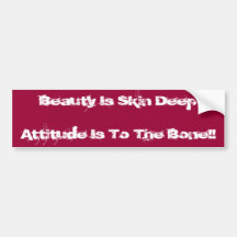 La beauté est peau DeepAttitude est à l'os ! ! Adhésif Pour Voiture