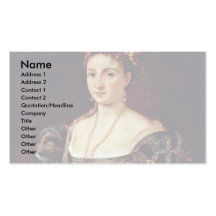 La Bella (Portrait Of A Lady Isabella D'Este And Business Cards