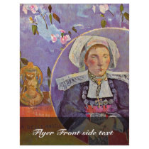 La Belle Angele By Gauguin Paul (Best Quality) Flyer Design