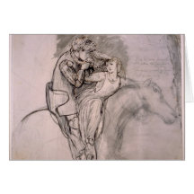La Belle Dam Sans Merci by Gabriel Rossetti Greeting Cards
