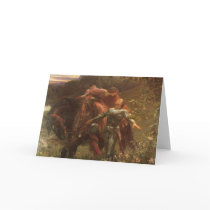 La Belle Dame sans Merci by Sir Frank Dicksee Greeting Cards
