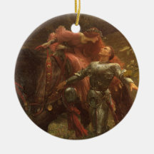 La Belle Dame sans Merci by Sir Frank Dicksee Christmas Ornament
