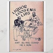 La boisson alcoolisée détache des lèvres prospectus en couleur