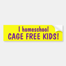 La CAGE du homeschool I LIBÈRENT DES ENFANTS Autocollants Pour Voiture