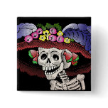 La Calavera Catrina in colour
