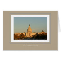 La capitale, Washington, C.C Carte De Vœux