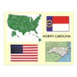 La Caroline du Nord, Etats-Unis Carte Postale