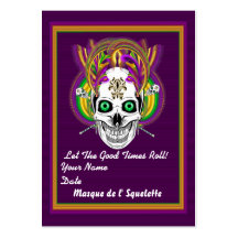 La carte de jet de mardi gras regardent svp des no modèle de carte de visite