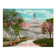 La carte postale de cru de capitol des États-Unis