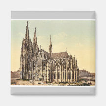 La cathédrale, côté, Cologne, le Rhin, Allemagne r Aimant Pour Réfrigérateur