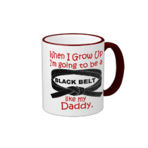 La ceinture noire de KARATÉ aiment mon papa 1 Mug