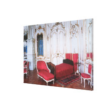 La chambre à coucher d'Elizabeth de la Bavière Toile Tendue