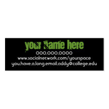 La Chanteuse IV Personal Contact Card Business Card Template