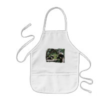 La chemise des enfants d'ours panda tabliers