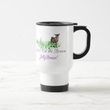 La chèvre ne mangent pas les dragées à la gelée de mugs