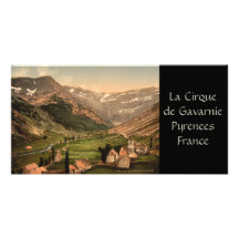 La Cirque de Gavarnie, Pyrenees, France Photo Card Template