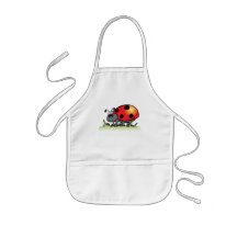 La coccinelle badine le tablier