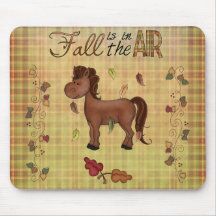 La collection d'automne d'automne part du cheval M Tapis De Souris
