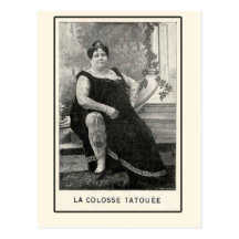 La Colosse Tatouee Cards and Postcards