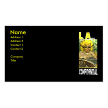 LA CONFIDENTIAL BUSINESS CARD TEMPLATE