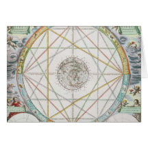 La conjonction des planètes cartes de vœux
