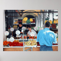La copie de vendeur de raisin poster
