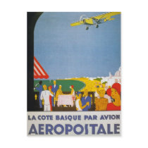 La Cote Basque Par Avion Postcard