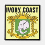 LA CÔTE D'IVOIRE. T-shirt (de Côte d'Ivoire) et et Aimant Pour Réfrigérateur