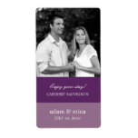 La couleur bloque des étiquettes de vin de mariage étiquettes d’expédition