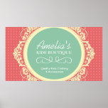 La coutume badine la bannière/affiche de boutique