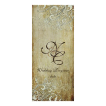 La crème vintage de PixDezines tourbillonne progra Cartons D'invitation Personnalisés