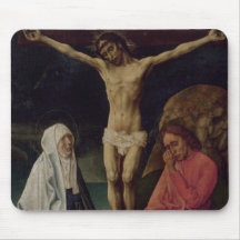 La crucifixion (panneau) 2 tapis de souris