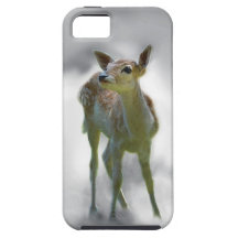 La curiosité du cerf commun de bébé étui iPhone 5