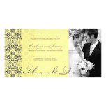 La damassé tourbillonne carte photo de Merci de be Photocartes Personnalisées