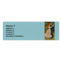 La danse de Pierre-Auguste Renoir chez Bougival (1 Modèles De Cartes De Visite