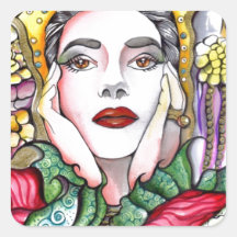 La Divina Square Sticker